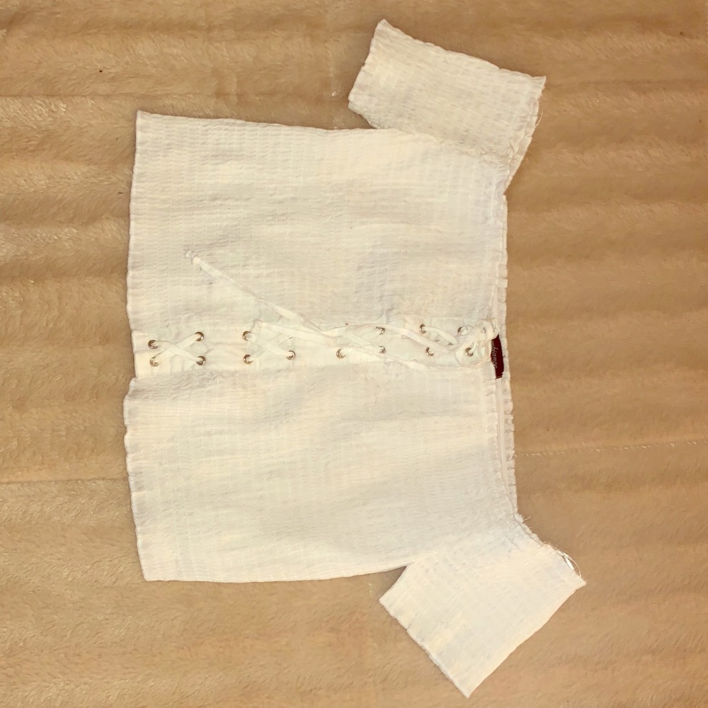 White crop top